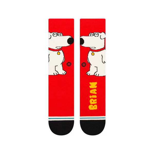 Stance Mens Family Guy The Dog Red Crew Socks