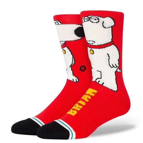 Stance Mens Family Guy The Dog Red Crew Socks