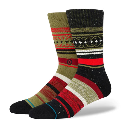 Stance Mens Infiknit Merry Merry Red Crew Socks