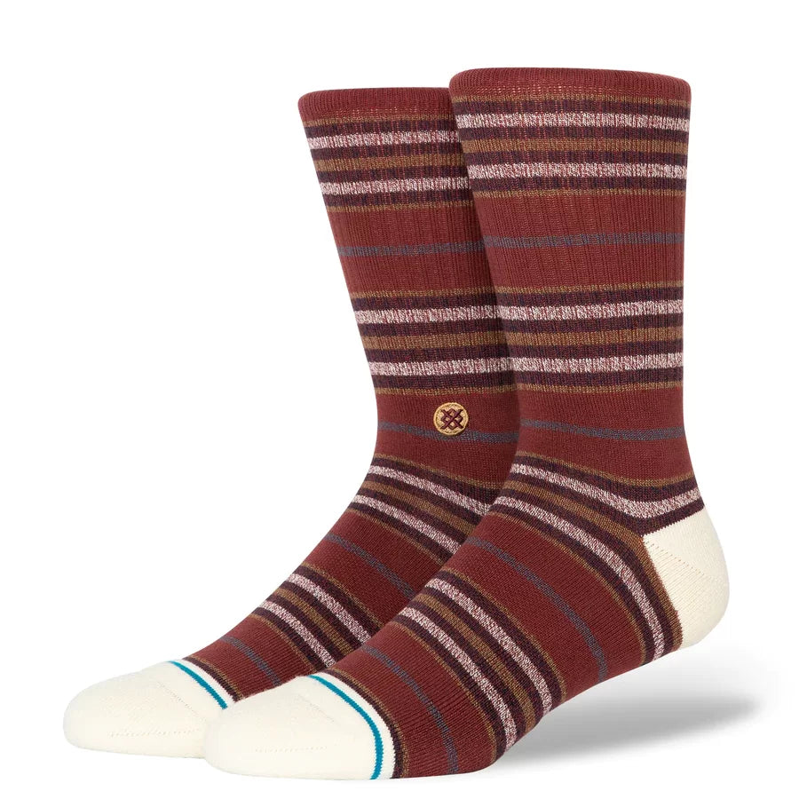 Stance Mens Butterblend infiknit Wilfred Maroon Crew Socks