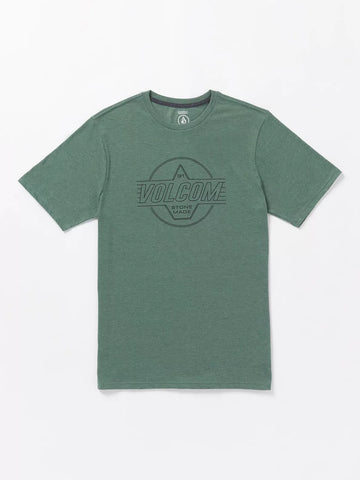 Volcom Mens Fir Green Stone Liner SS Tshirt