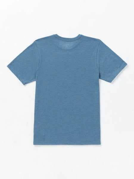 Volcom Mens Stone Blue Heather Fill It Up SS Tshirt