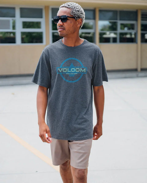 Volcom Mens Navy Heather Line Service SS Tshirt