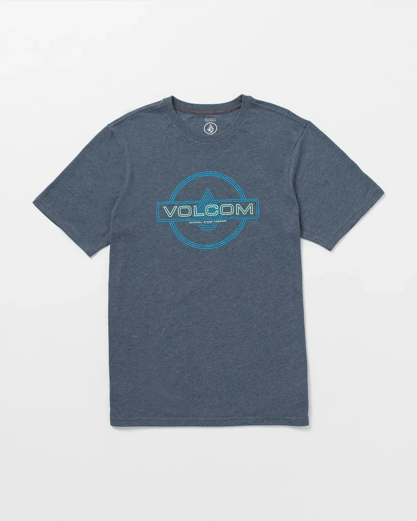 Volcom Mens Navy Heather Line Service SS Tshirt