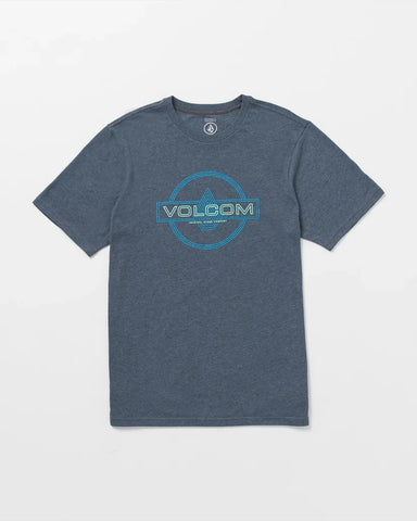 Volcom Mens Navy Heather Line Service SS Tshirt