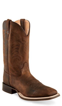 Old West BSM1824 Brown Square Toe Cowboy Boot