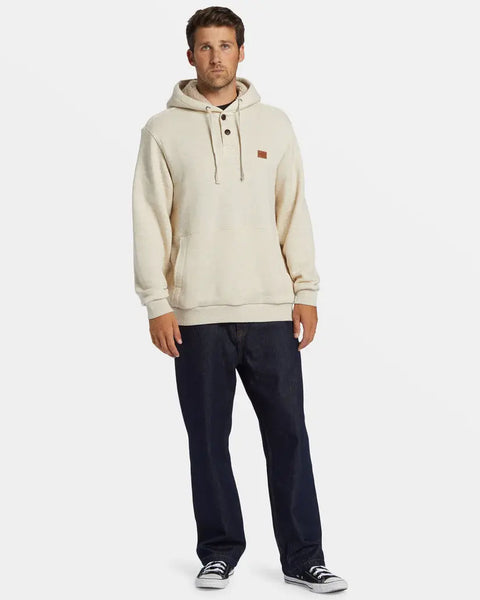 Billabong Mens Oatmeal Heather Hudson Pullover