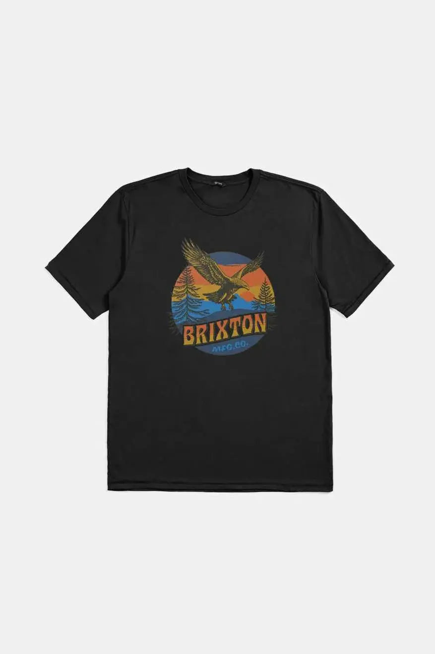 Brixton Mens Black Ridgewood SS Tshirt