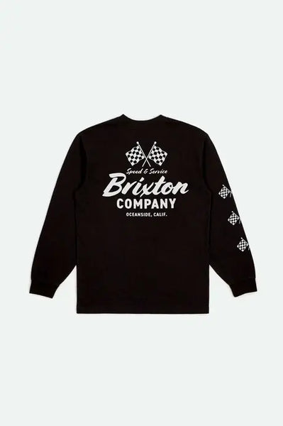 Brixton Mens Black Wayburn LS Tshirt