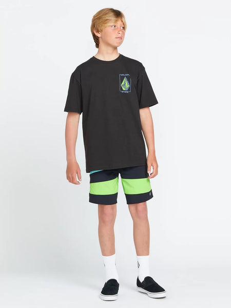 Volcom Boys Black Stone Breakage SS Tshirt