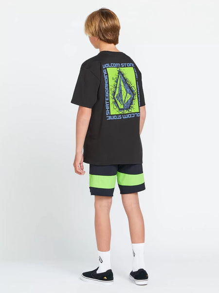 Volcom Boys Black Stone Breakage SS Tshirt