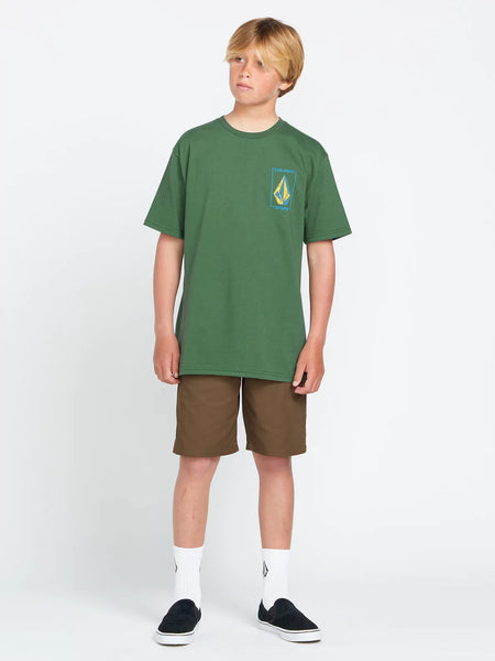 Volcom Boys Fir Green Stone Breakage SS Tshirt