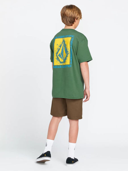 Volcom Boys Fir Green Stone Breakage SS Tshirt