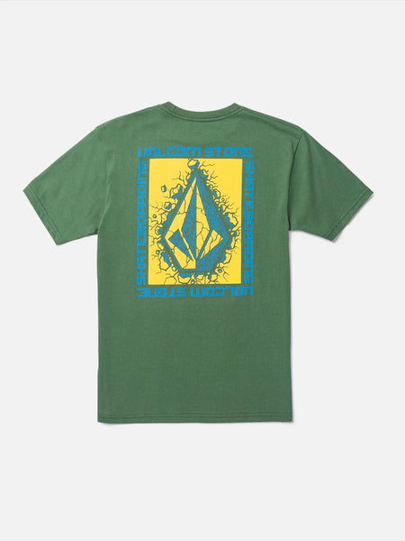 Volcom Boys Fir Green Stone Breakage SS Tshirt