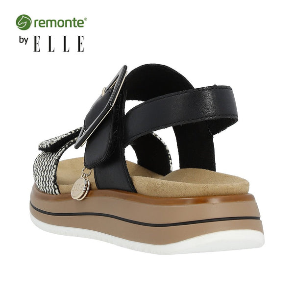 Remonte Ladies Black Combi D1J53-02 Jocelyn Sandal