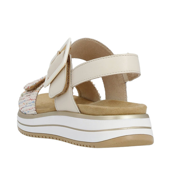 Remonte Ladies Beige Combination Jocelyn Sandal