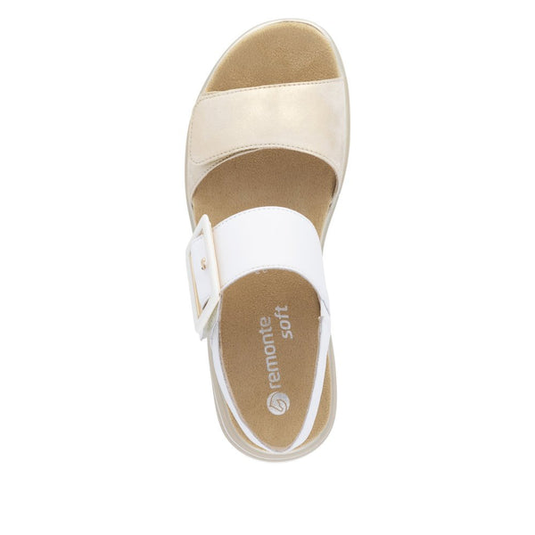 Remonte Ladies White Combination Jocelyn Sandal