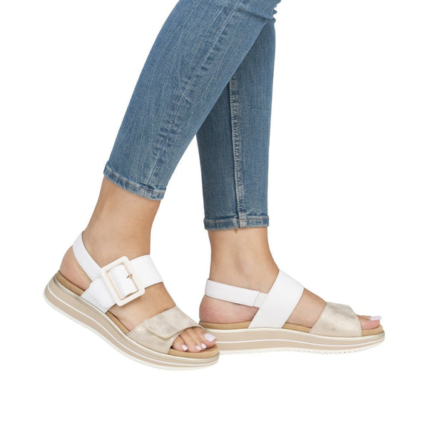 Remonte Ladies White Combination Jocelyn Sandal