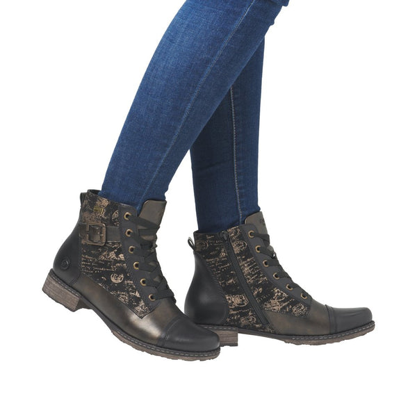 Remonte Ladies Black Chandra Boot