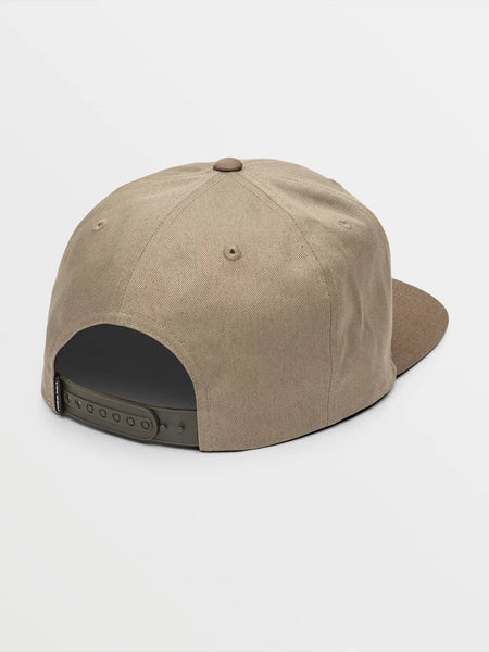 Volcom Mens Khaki Quarter Twill Snapback Hat