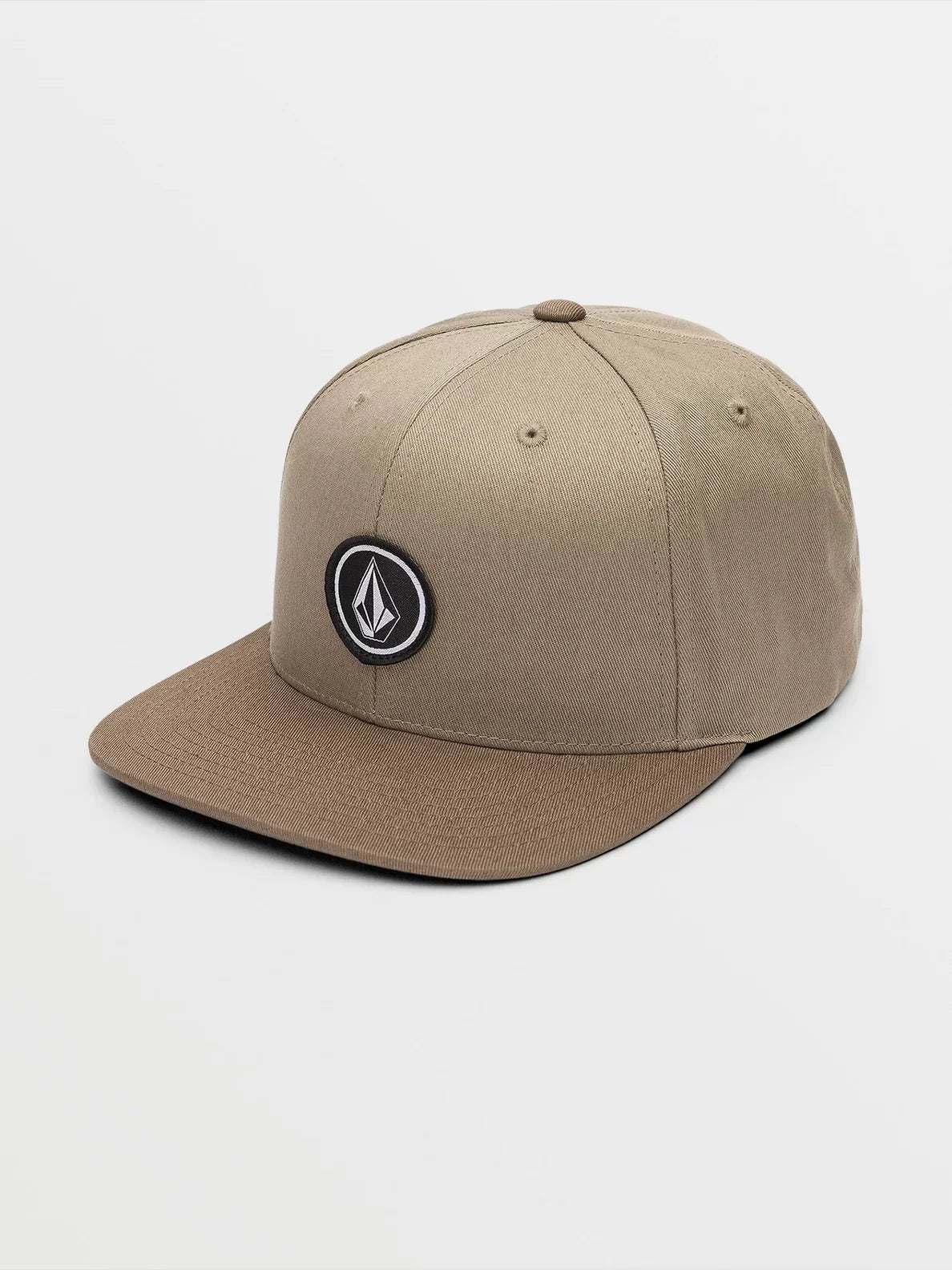 Volcom Mens Khaki Quarter Twill Snapback Hat