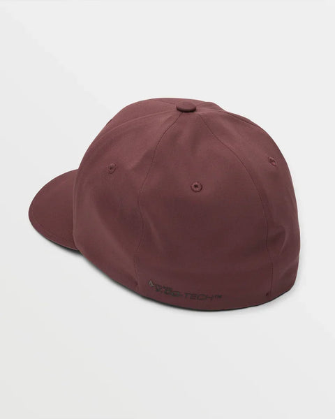 Volcom Mens Merlot Stone Tech Flexfit Delta Hat