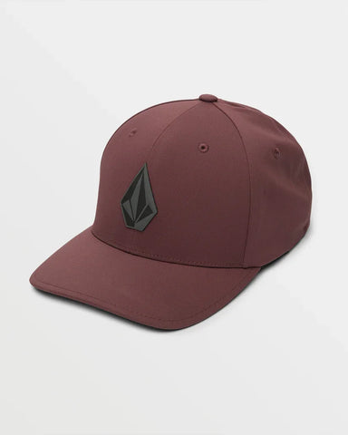 Volcom Mens Merlot Stone Tech Flexfit Delta Hat