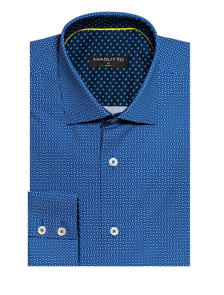 Masutto Mens Erving LS Button Down Shirt