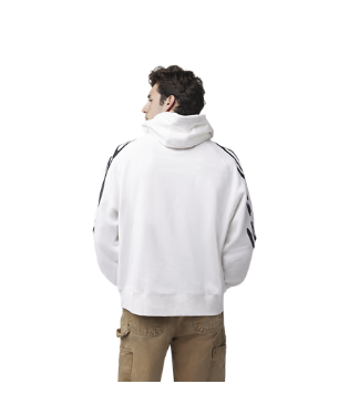 Fox Mens White Energy Face Oversized Fleece PO Hoodie