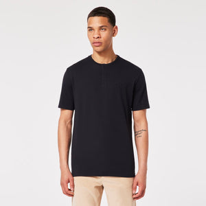 Oakley Mens Blackout Relax Henley 2.0 Tshirt