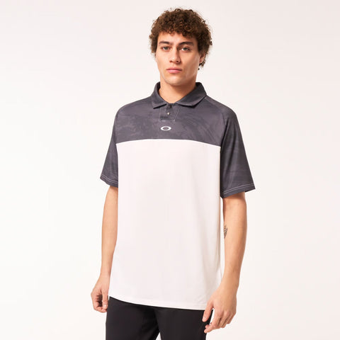 Oakley Mens Uniform Grey/White Reduct C1 Duality Polo