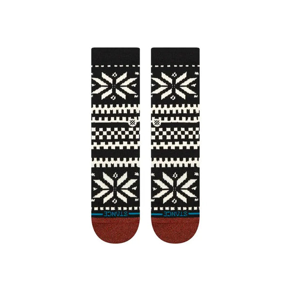 Instance Ladies Black Flake Crew Socks