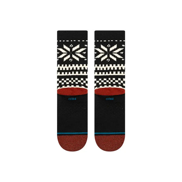 Instance Ladies Black Flake Crew Socks