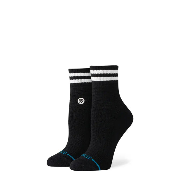 Instance Ladies Black Waffles N Butter Quarter Socks