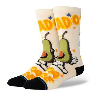 Instance Mens Canvas Food Stand Crew Socks