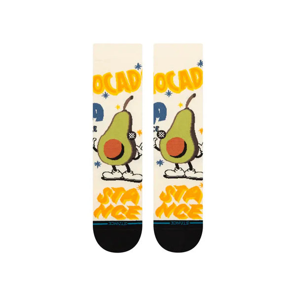 Instance Mens Canvas Food Stand Crew Socks