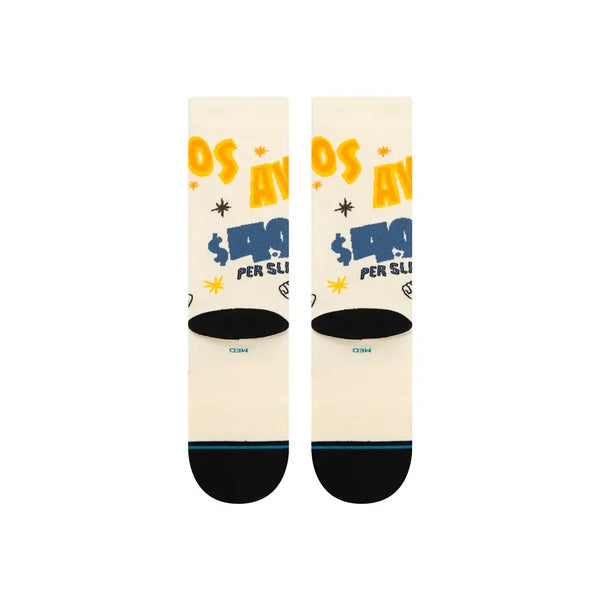 Instance Mens Canvas Food Stand Crew Socks