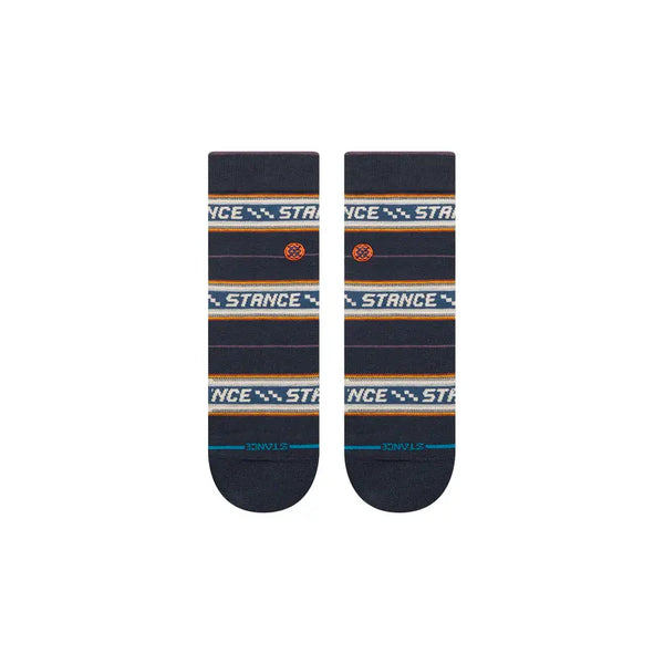 Instance Mens Navy Flowrider Quarter Socks