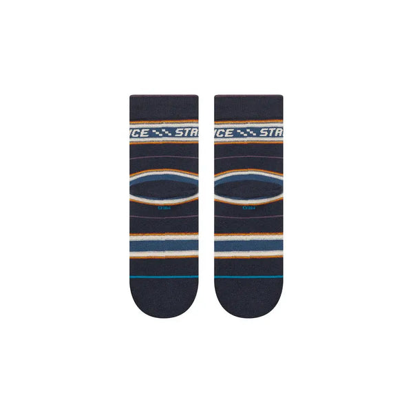 Instance Mens Navy Flowrider Quarter Socks