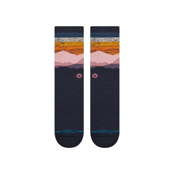 Instance Mens Navy Saddleback Crew Socks