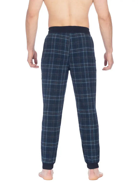 Joe Boxer Mens Blue/Blue Flannel Jogger