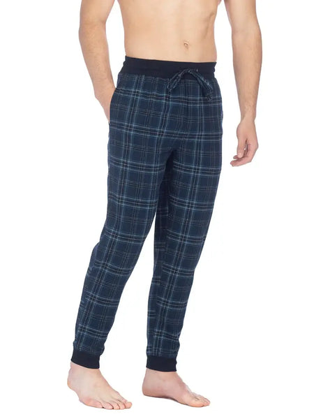 Joe Boxer Mens Blue/Blue Flannel Jogger