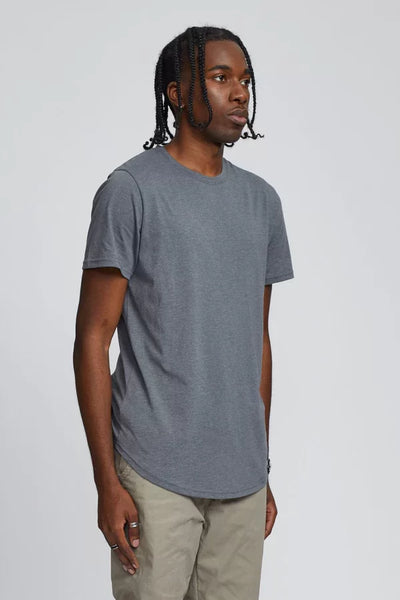 Kuwalla Tee Mens Stone Grey Easy Scoop Tshirt