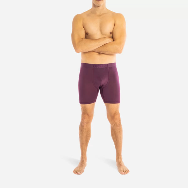 Bn3th Mens Classic Solid Cabernet Boxer Brief