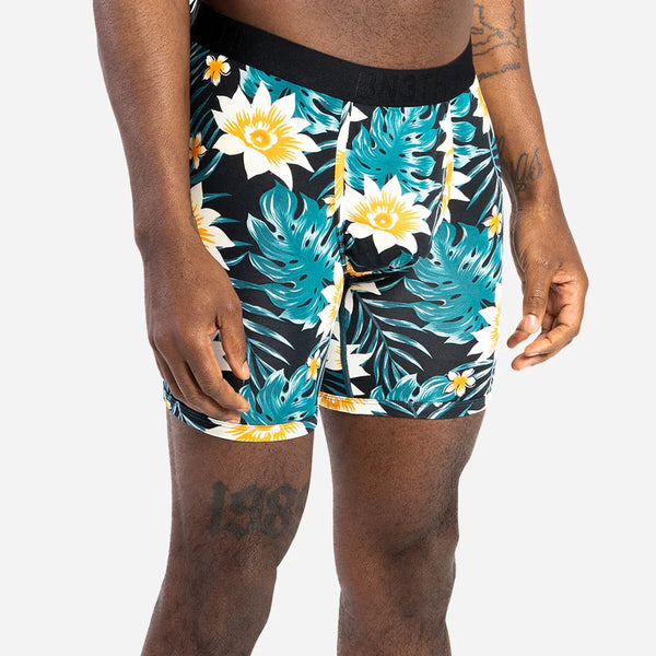 Bn3th Mens Tropical Floral Black Classic Boxer Brief