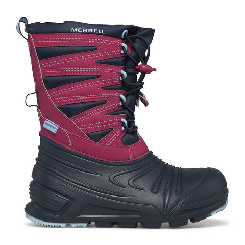 Merrell Youth Navy/Fuchsia Snow Quest Lt 3 Wp Boot