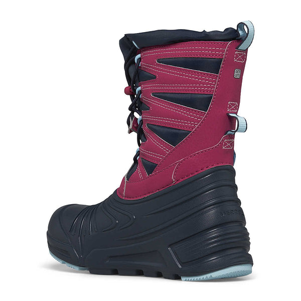 Merrell Youth Navy/Fuchsia Snow Quest Lt 3 Wp Boot