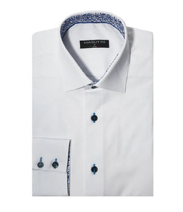 Masutto Mens Parma/05 LS Button Down Shirt