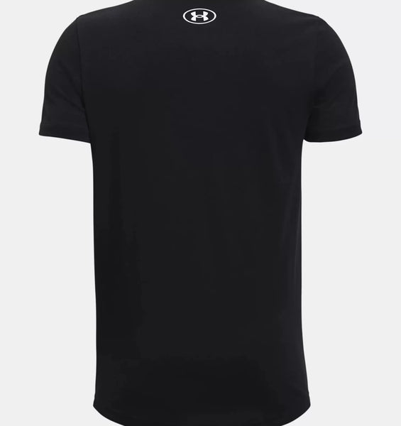 Under Armour Boys Black Sportstyle Left Chest SS Tshirt