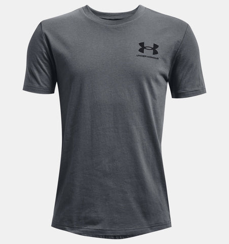 Under Armour Pitch Grey Sportstyle Left Chest SS Tshirt